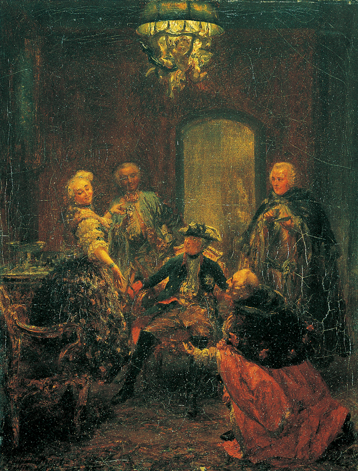  Adolpyh Von Menzel —— 弗雷德里克大帝和芭芭丽娜舞者